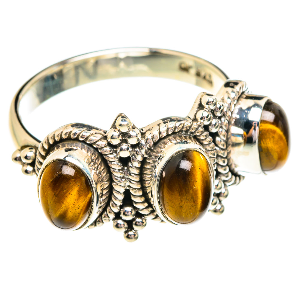 Tiger Eye Rings handcrafted by Anasilvercos - RING76786