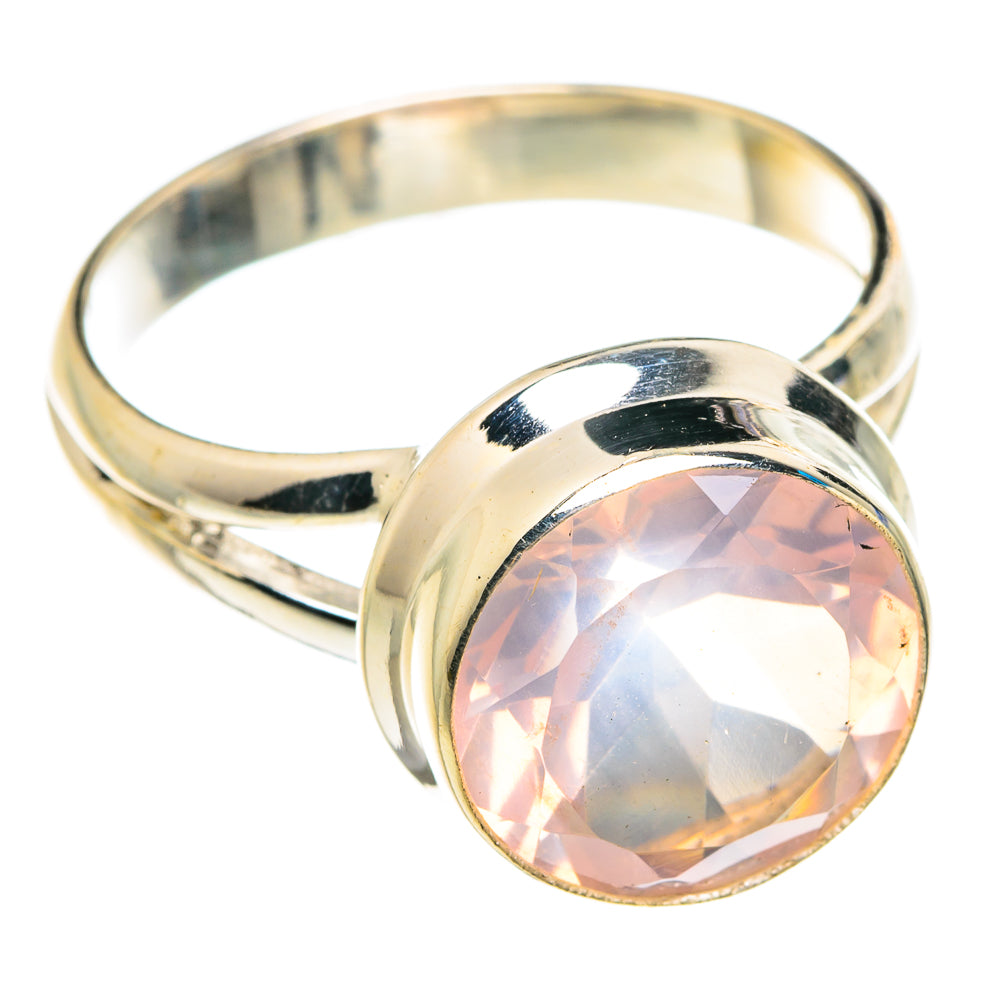 Rose Quartz Rings handcrafted by Anasilvercos - RING76790