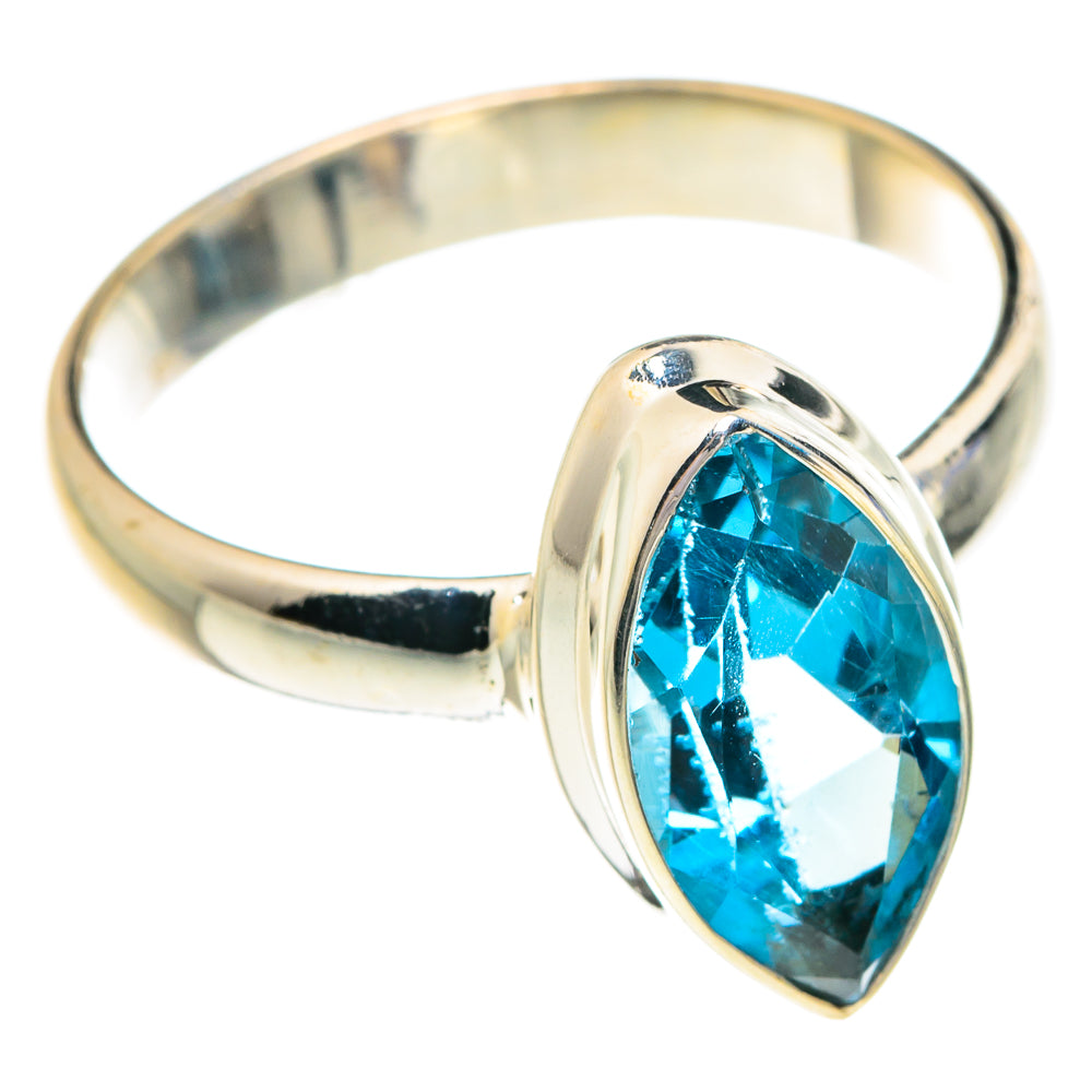 Blue Topaz Rings handcrafted by Anasilvercos - RING76804