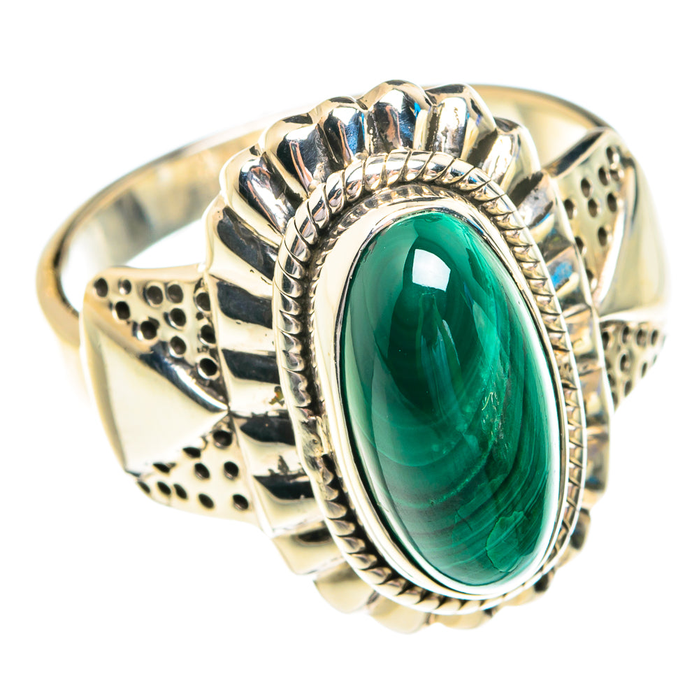 Malachite Rings handcrafted by Anasilvercos - RING76808