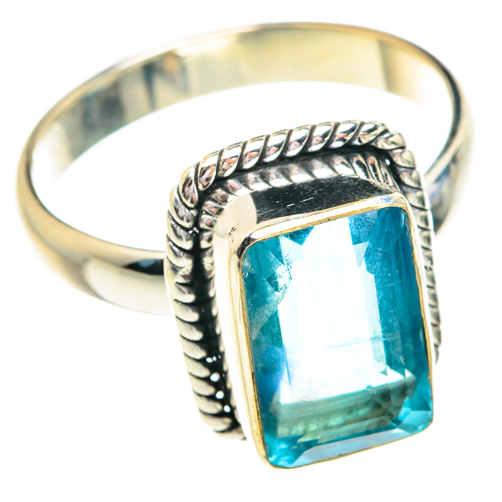 Blue Topaz Rings handcrafted by Anasilvercos - RING76830