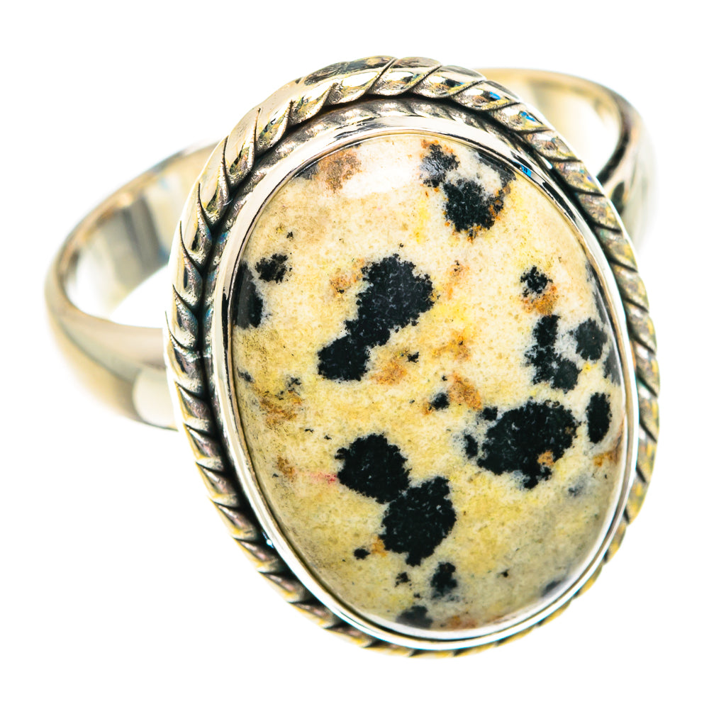 Dalmatian Jasper Rings handcrafted by Anasilvercos - RING76835 - Photo 2