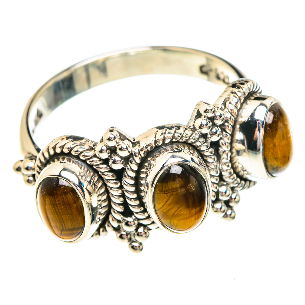 Tiger Eye Rings handcrafted by Anasilvercos - RING76836