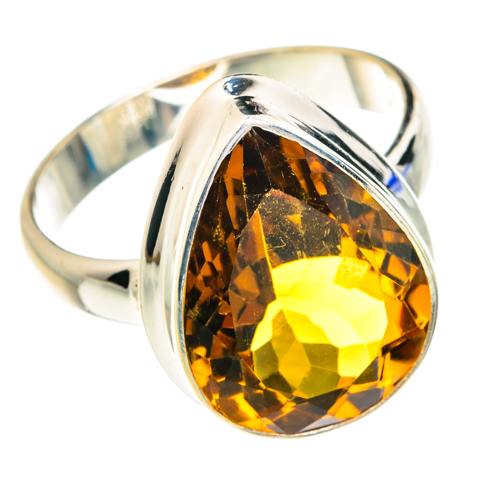 Mandarin Citrine Rings handcrafted by Anasilvercos - RING76864