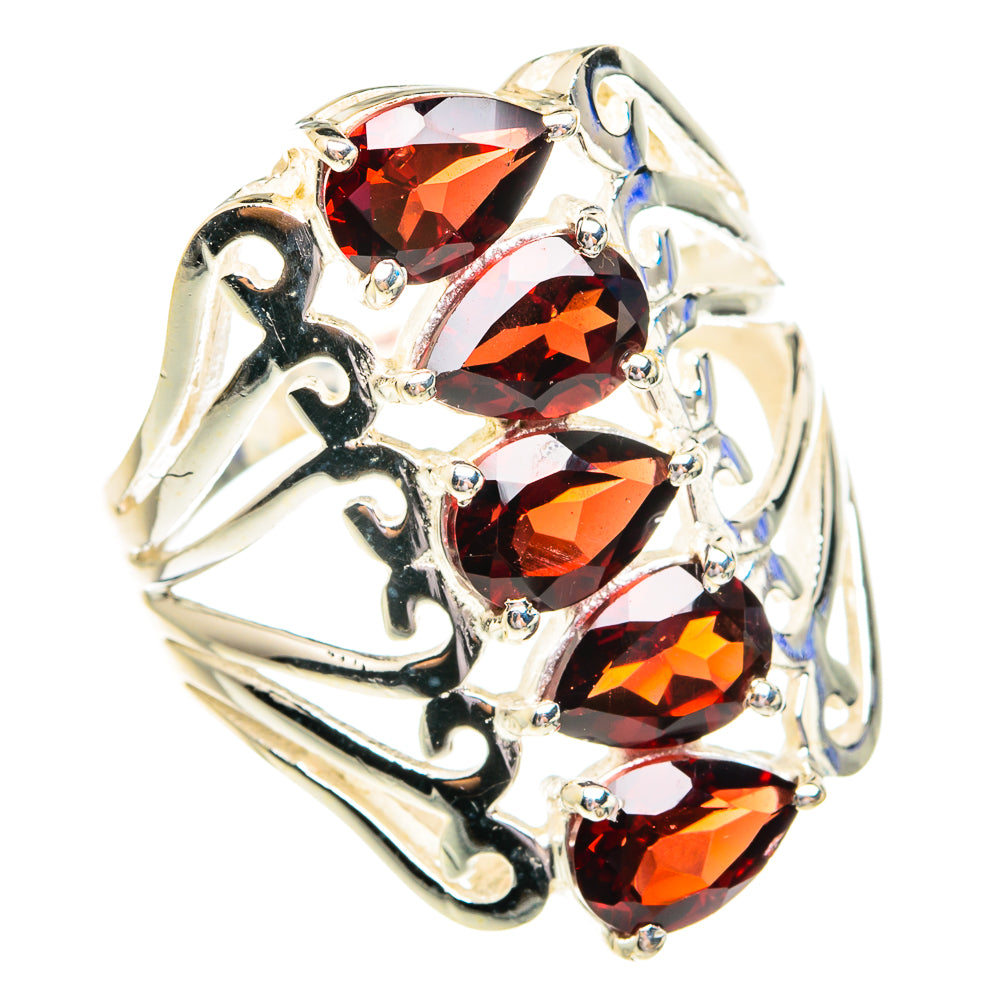 Garnet Rings handcrafted by Anasilvercos - RING76868