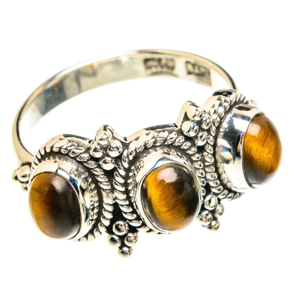 Tiger Eye Rings handcrafted by Anasilvercos - RING76894