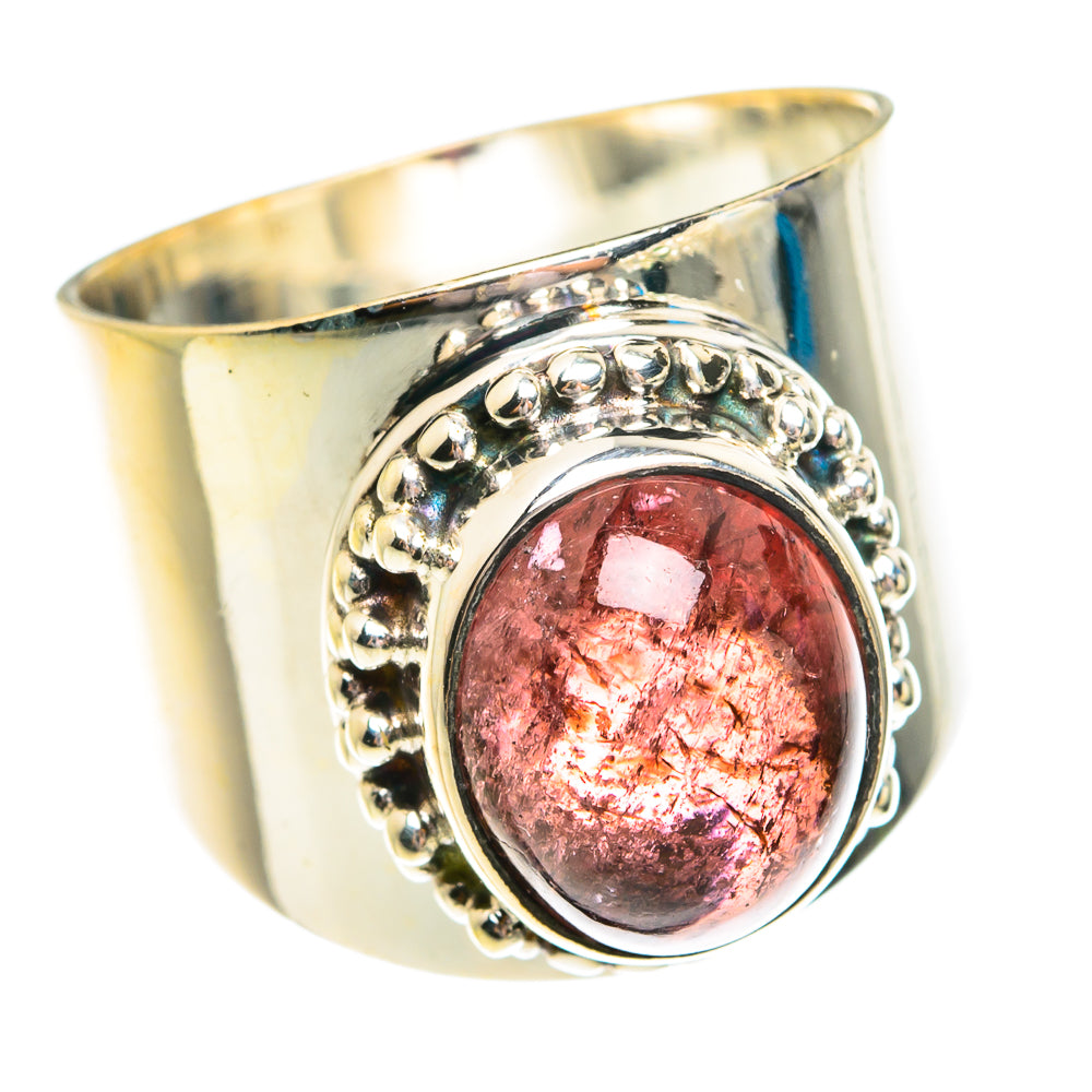 Pink Tourmaline Rings handcrafted by Anasilvercos - RING76901