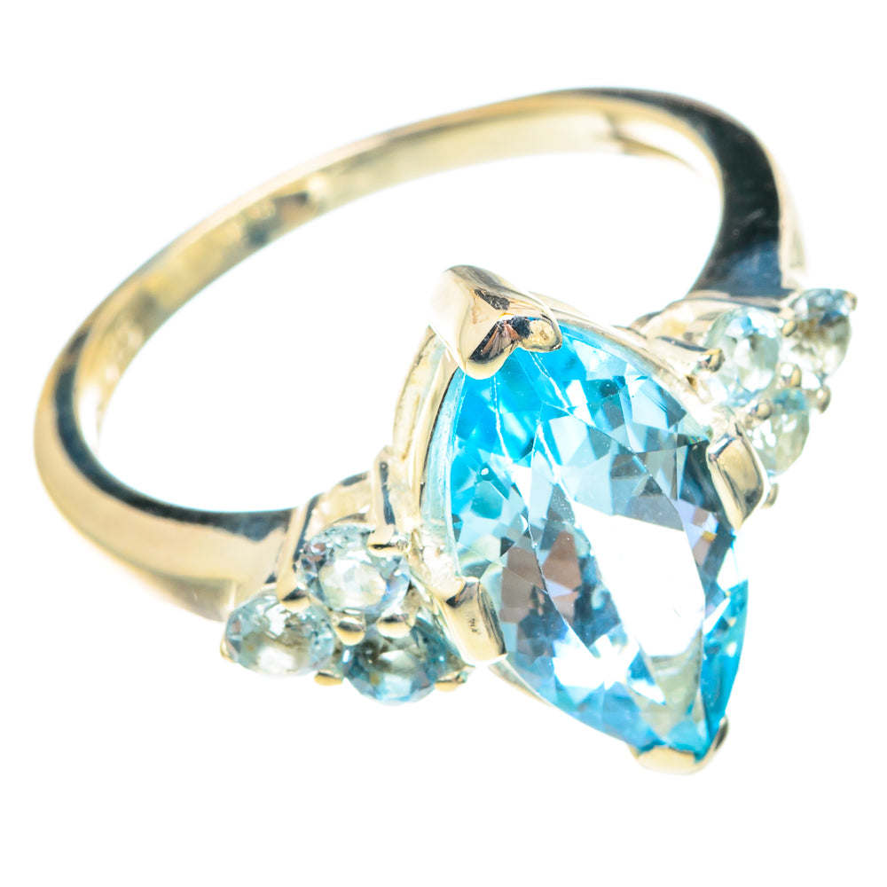 Blue Topaz Rings handcrafted by Anasilvercos - RING76921