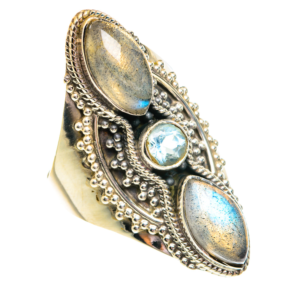 Labradorite Rings handcrafted by Anasilvercos - RING76924