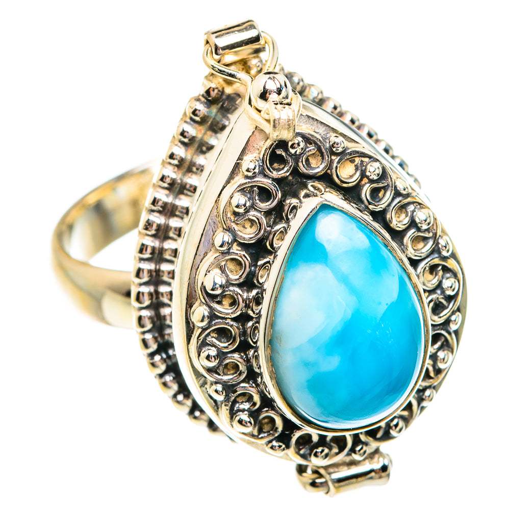 Larimar Rings handcrafted by Anasilvercos - RING76927