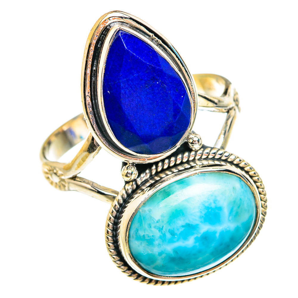 Larimar Rings handcrafted by Anasilvercos - RING76930