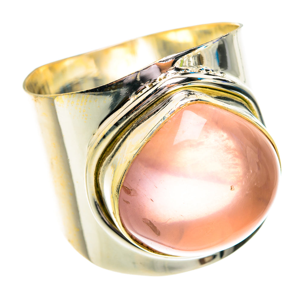 Rose Quartz Rings handcrafted by Anasilvercos - RING76941