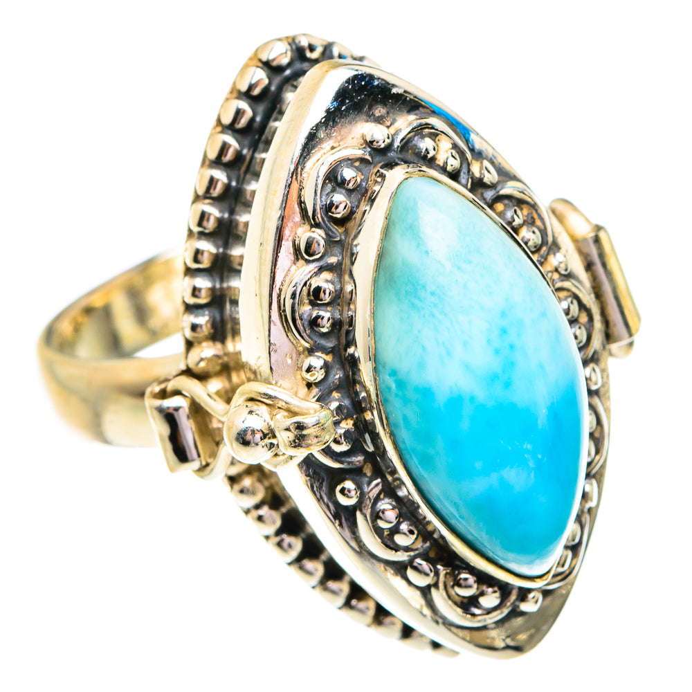 Larimar Rings handcrafted by Anasilvercos - RING76964