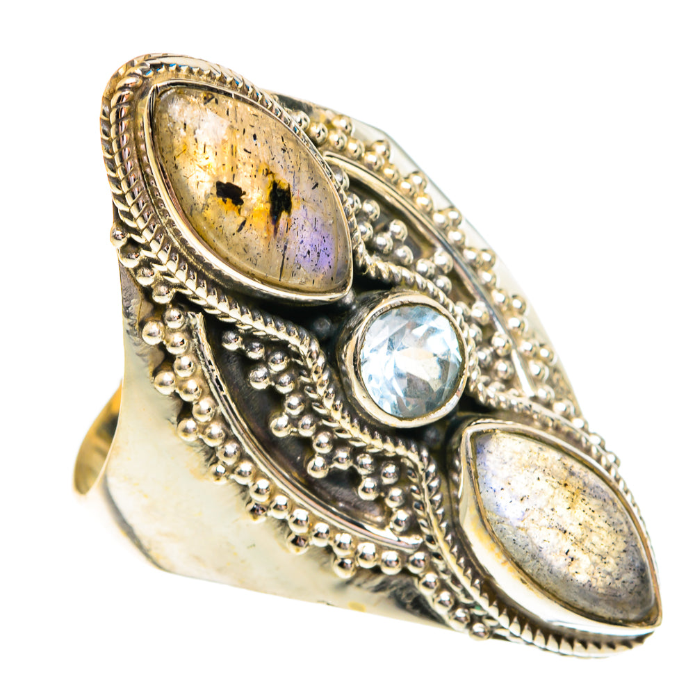 Labradorite Rings handcrafted by Anasilvercos - RING76970