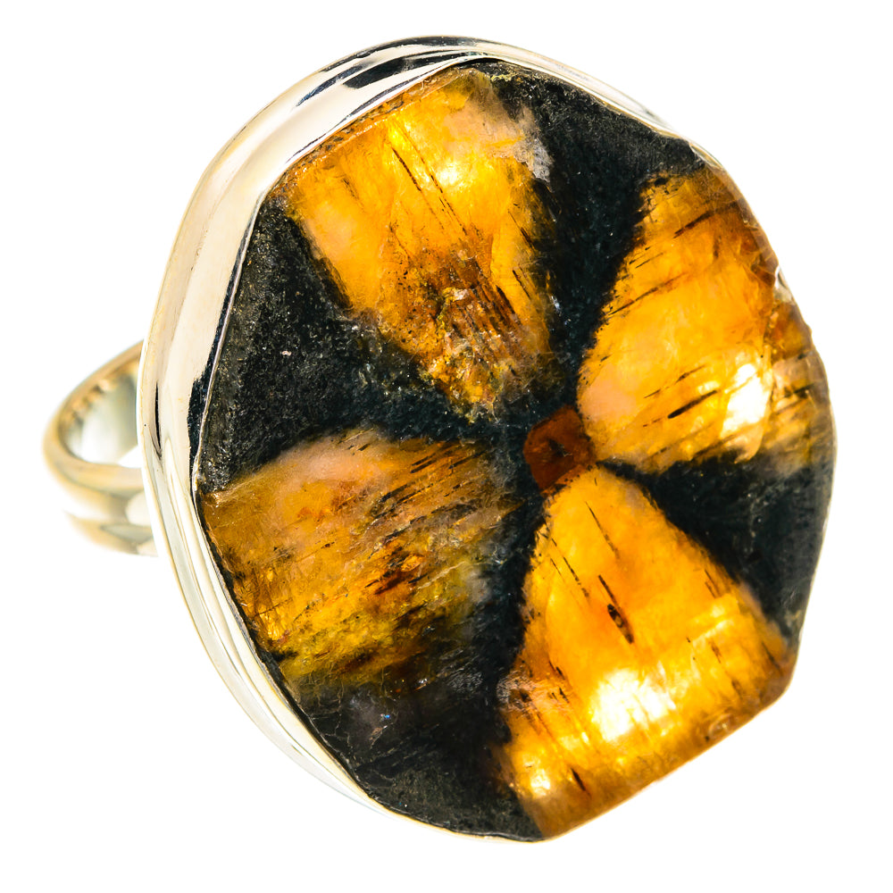 Chiastolite Rings handcrafted by Anasilvercos - RING76973