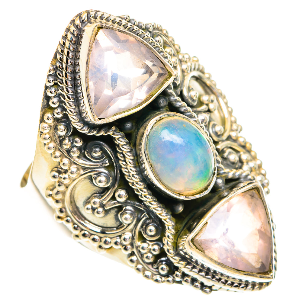 Ethiopian Opal Rings handcrafted by Anasilvercos - RING76990