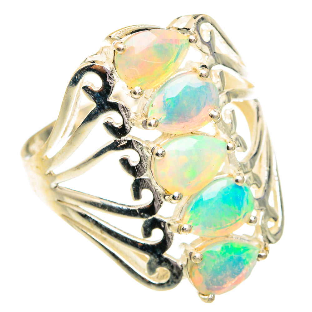 Ethiopian Opal Rings handcrafted by Anasilvercos - RING76993