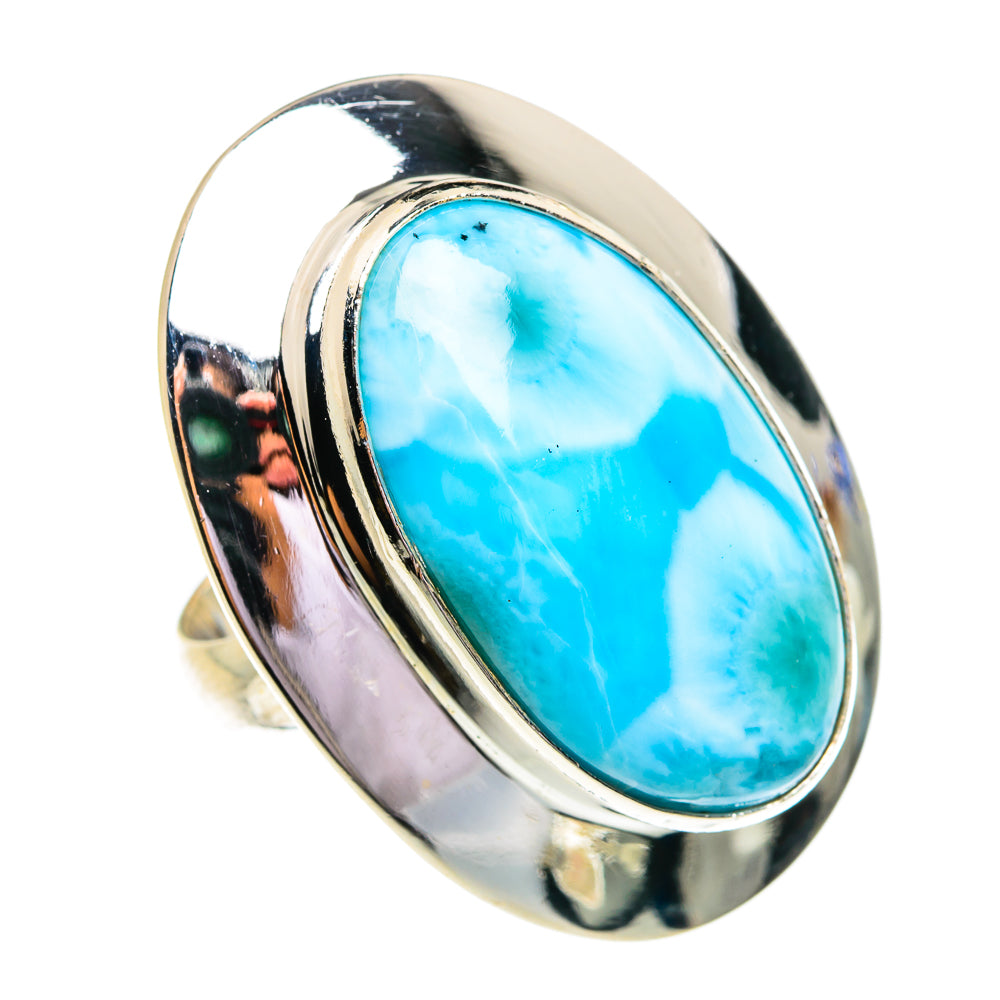 Larimar Rings handcrafted by Anasilvercos - RING76997