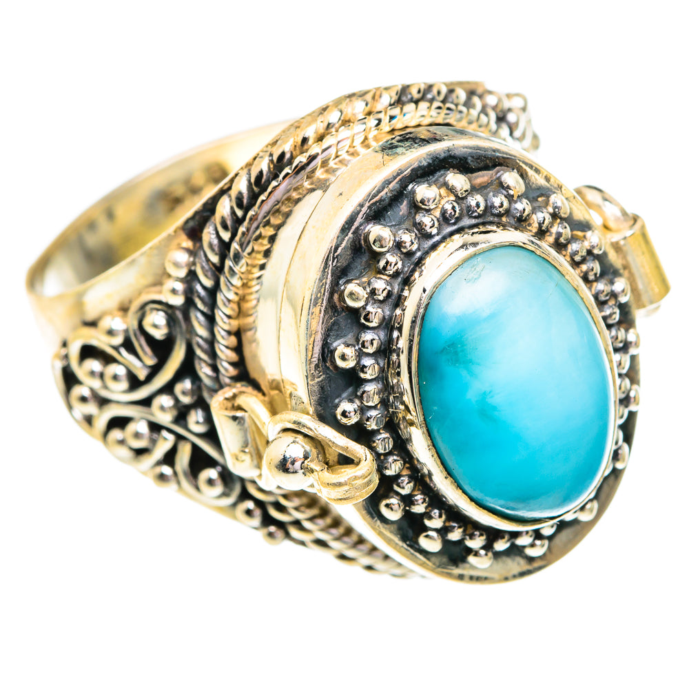 Larimar Rings handcrafted by Anasilvercos - RING77003