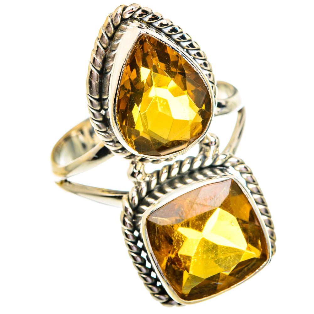 Mandarin Citrine Rings handcrafted by Anasilvercos - RING77005