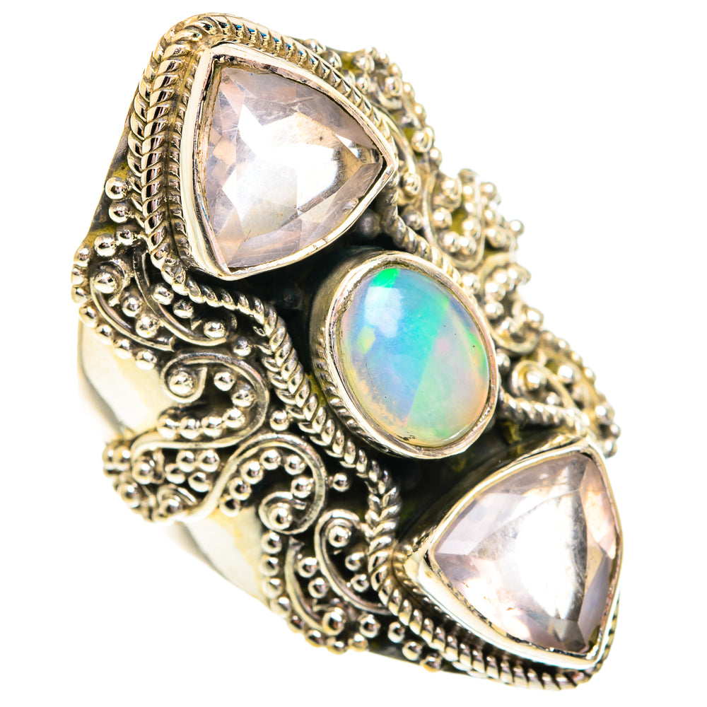 Ethiopian Opal Rings handcrafted by Anasilvercos - RING77014