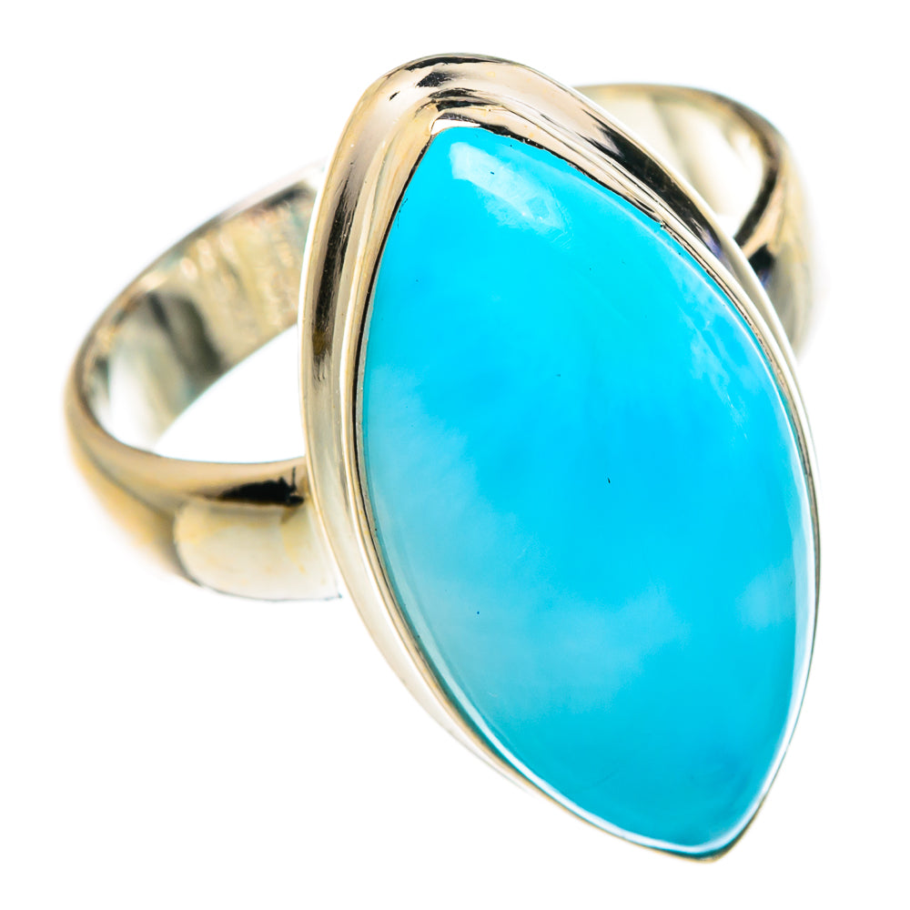 Larimar Rings handcrafted by Anasilvercos - RING77023