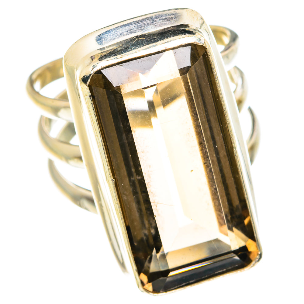 Smoky Quartz Rings handcrafted by Anasilvercos - RING77033