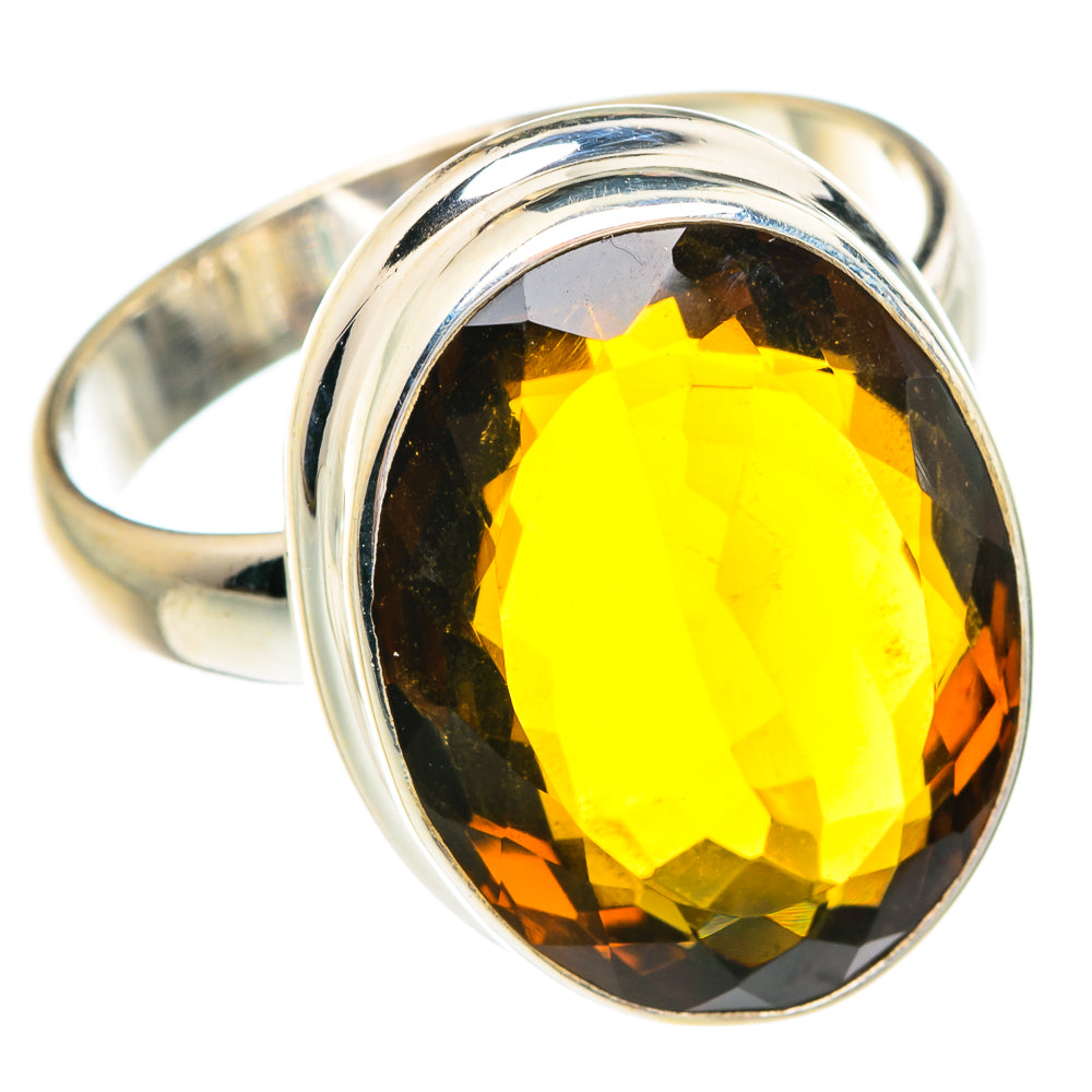 Mandarin Citrine Rings handcrafted by Anasilvercos - RING77034