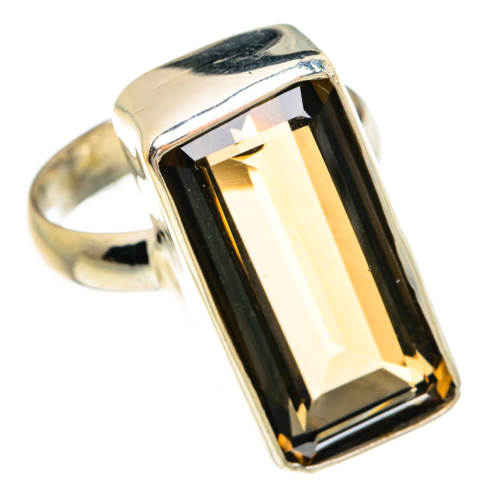Smoky Quartz Rings handcrafted by Anasilvercos - RING77064