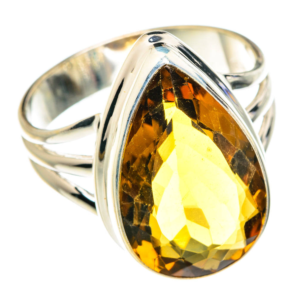 Mandarin Citrine Rings handcrafted by Anasilvercos - RING77067