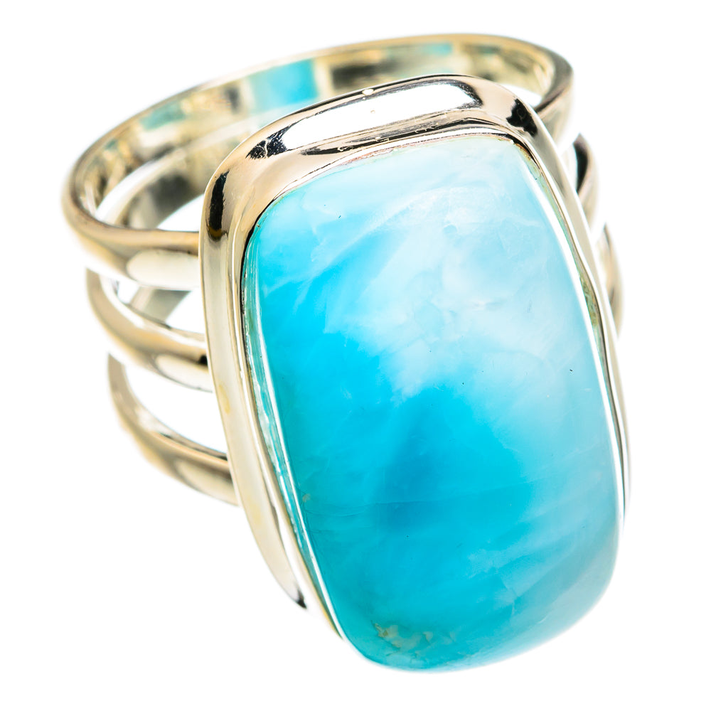 Larimar Rings handcrafted by Anasilvercos - RING77082