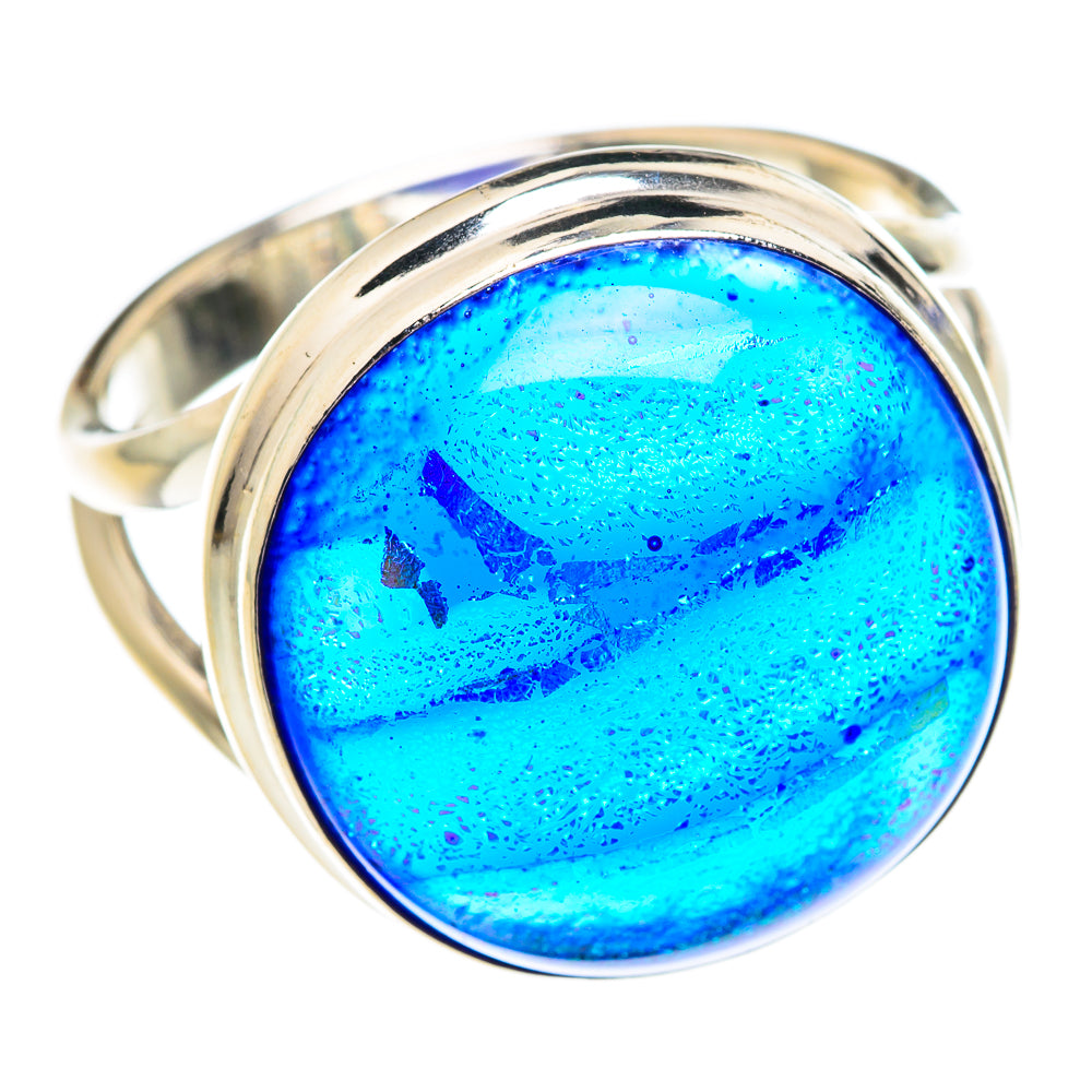 Dichroic Glass Rings handcrafted by Anasilvercos - RING77083