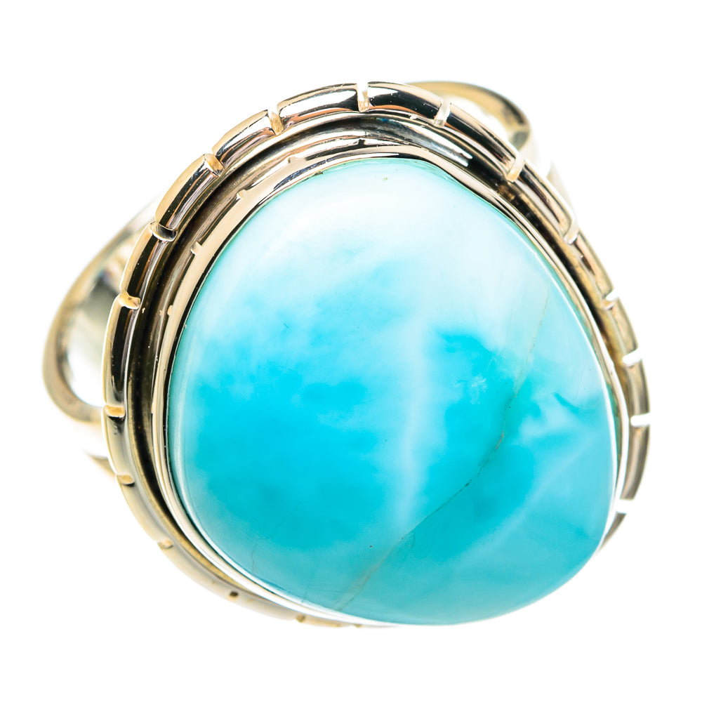 Larimar Rings handcrafted by Anasilvercos - RING77085