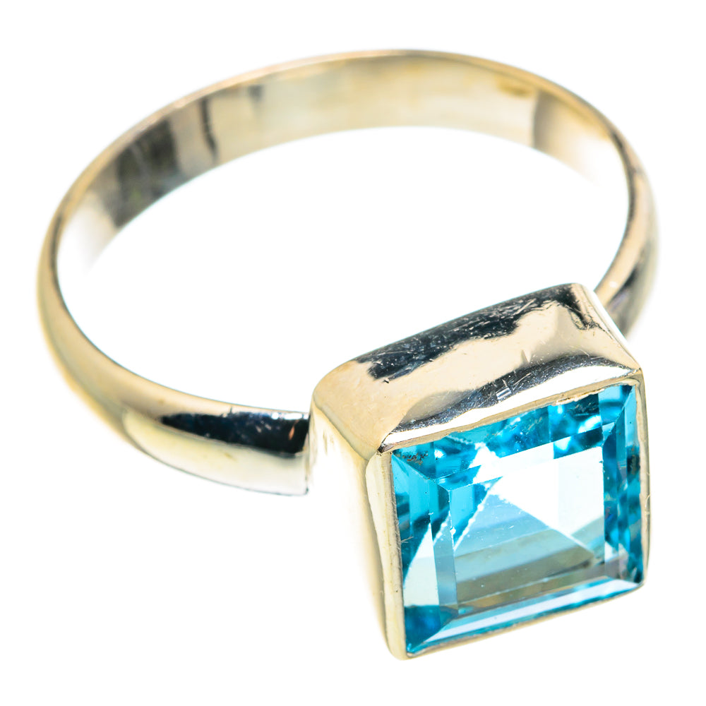 Blue Topaz Rings handcrafted by Anasilvercos - RING77086