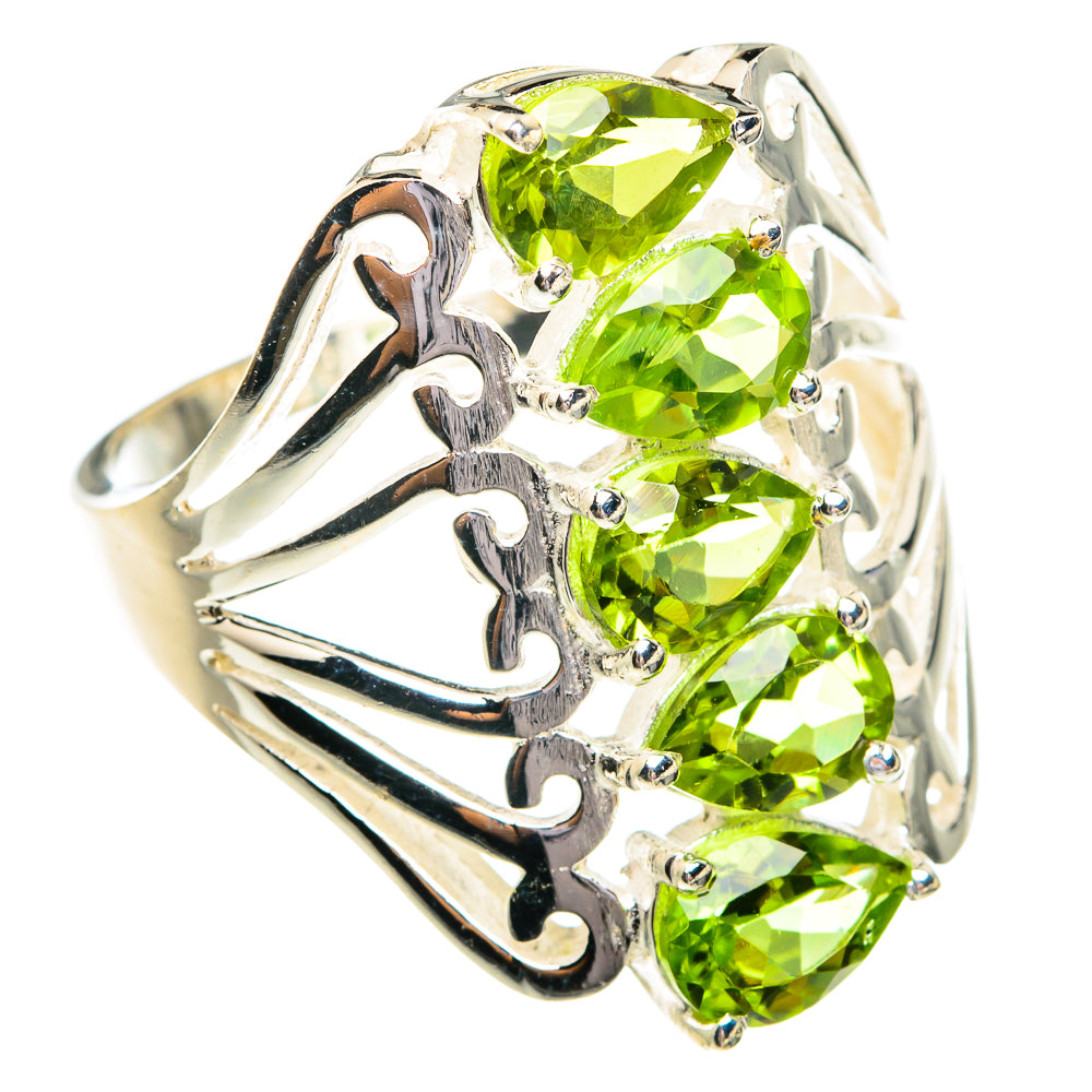 Peridot Rings handcrafted by Anasilvercos - RING77090