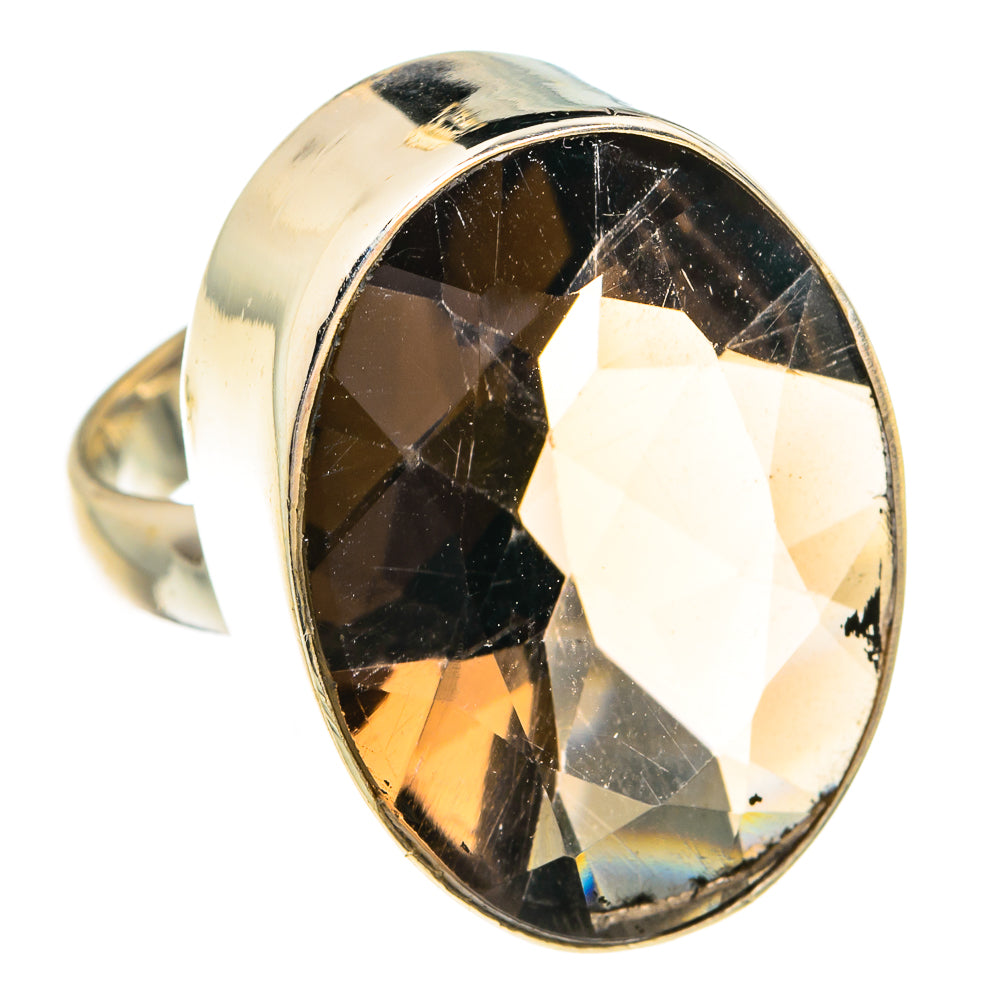 Smoky Quartz Rings handcrafted by Anasilvercos - RING77093
