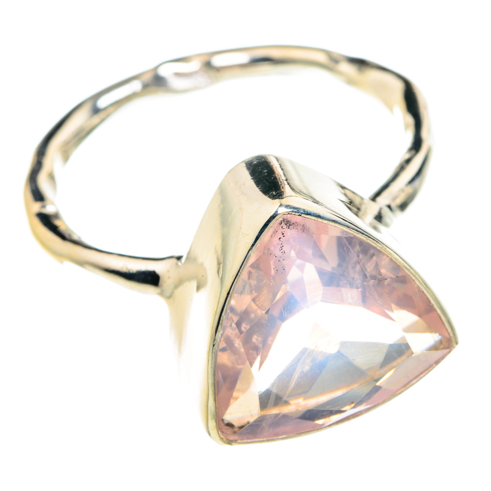 Rose Quartz Rings handcrafted by Anasilvercos - RING77096