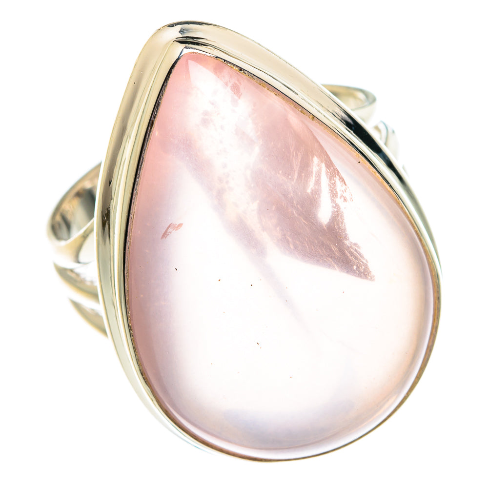 Rose Quartz Rings handcrafted by Anasilvercos - RING77097