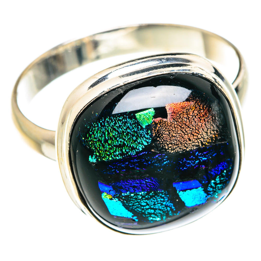 Dichroic Glass Rings handcrafted by Anasilvercos - RING77109