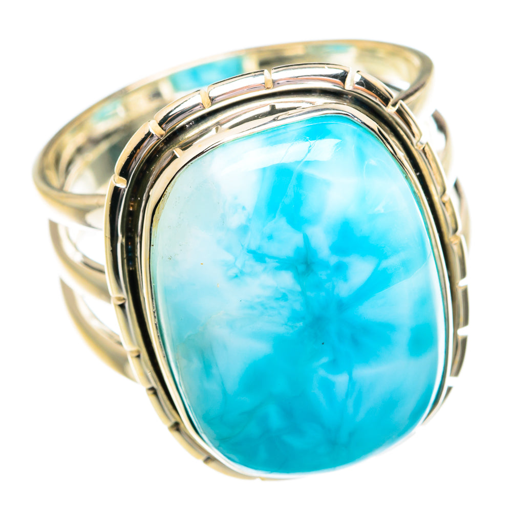 Larimar Rings handcrafted by Anasilvercos - RING77112