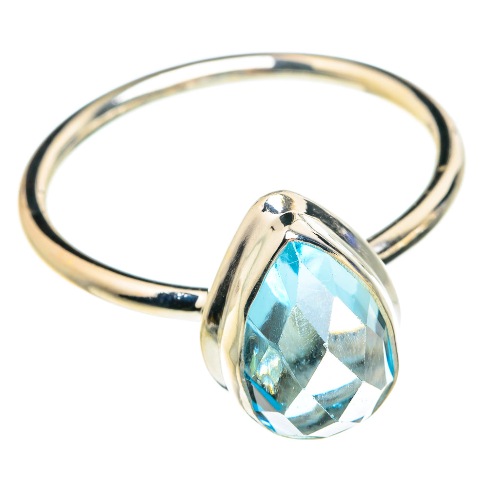 Blue Topaz Rings handcrafted by Anasilvercos - RING77117