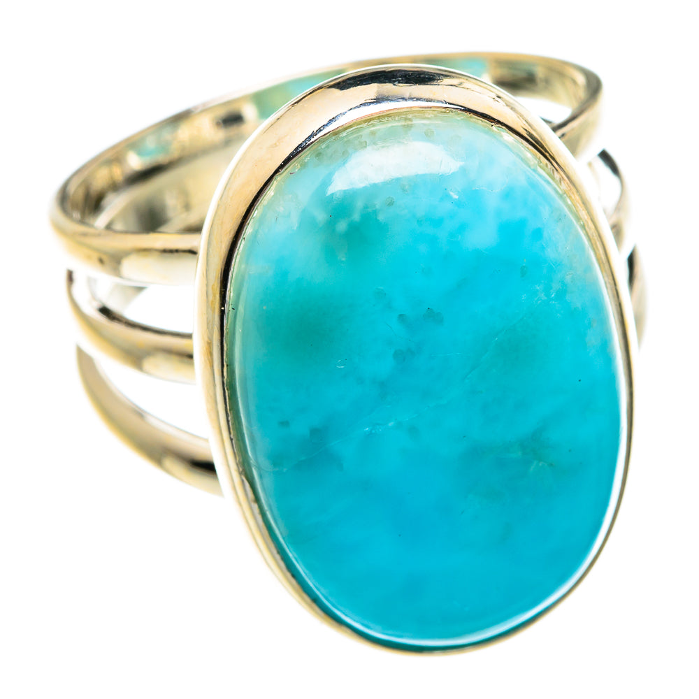 Larimar Rings handcrafted by Anasilvercos - RING77140