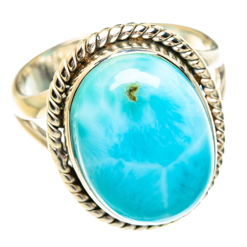 Larimar Rings handcrafted by Anasilvercos - RING77146