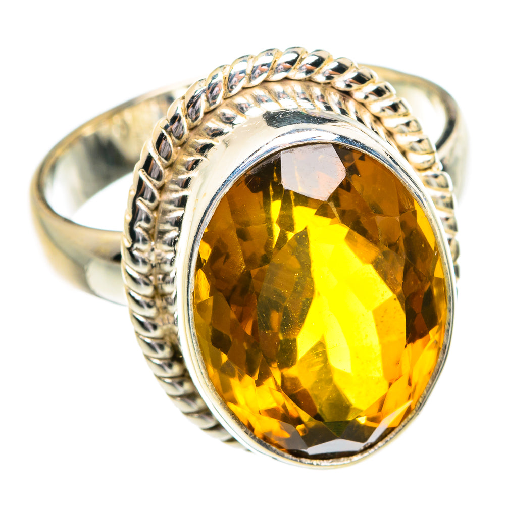 Mandarin Citrine Rings handcrafted by Anasilvercos - RING77151