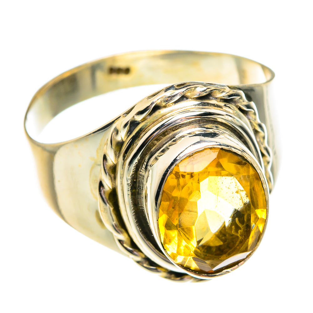 Mandarin Citrine Rings handcrafted by Anasilvercos - RING77175