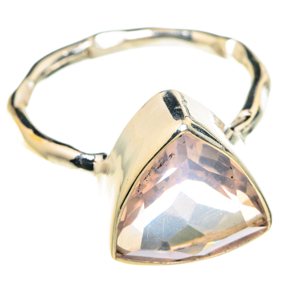 Rose Quartz Rings handcrafted by Anasilvercos - RING77180