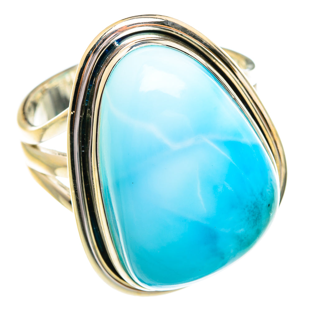 Larimar Rings handcrafted by Anasilvercos - RING77224