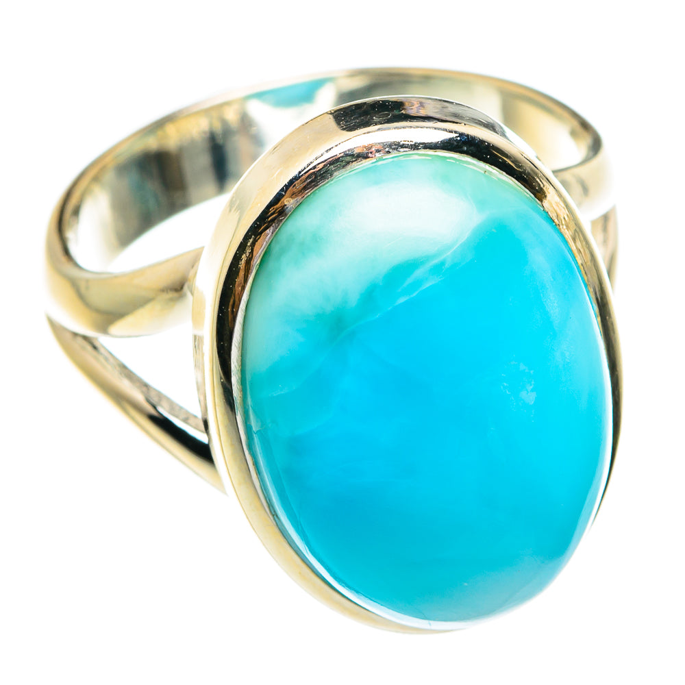 Larimar Rings handcrafted by Anasilvercos - RING77226