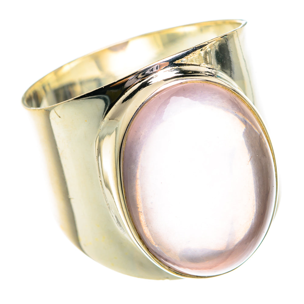 Rose Quartz Rings handcrafted by Anasilvercos - RING77234