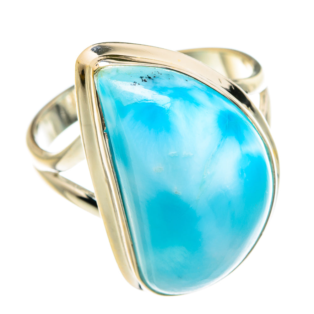 Larimar Rings handcrafted by Anasilvercos - RING77253